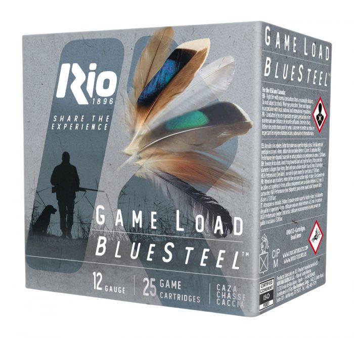 Rio Ammunition GLBS327 Game Load BlueSteel  12Gauge 2.75" 1 1/8oz 7Shot 25 Per Box/10 Case