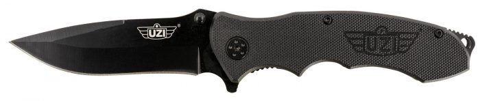 Uzi Accessories UZKFDR006 UZI Responder VI Black, Stainless-Steel Blade