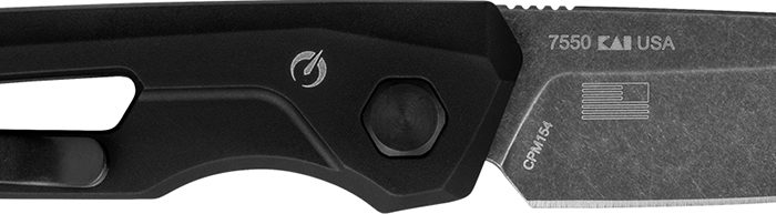 Kershaw 7550 Launch 11 Automatic 2.75" Folding Drop Point Plain Black Oxide Blackwash CPM 154 SS Blade, Black Anodized Aluminum Handle, Includes Pocket Clip