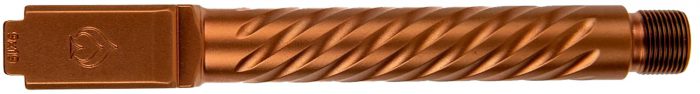 Ballistic Advantage BAPSG175T3R Premium Series  9mm Luger Fits Glock 17 Gen 5 Spiral Fluted Threaded Copper PVD Stainless Steel