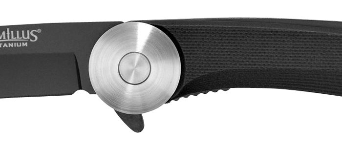 Camillus 19640 Cirque  2.75" Folding Drop Point Plain Black AUS-8 Carbonitride Titanium Blade, Black G10 Handle