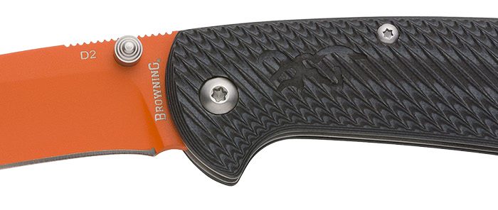 Browning 3220499 Back Country  Small Fixed Deep Belly Skinner Plain D2 Steel Blade/G10 Handle