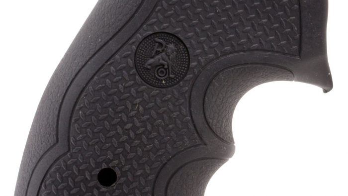 Pachmayr 02484 Diamond Pro Grip Diamond Checkering Black Rubber with Finger Grooves for Ruger GP100