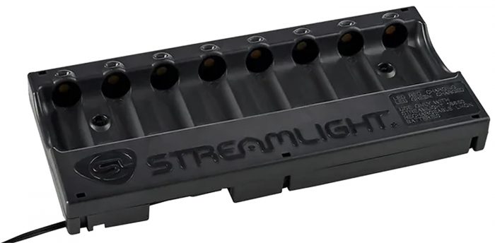 Streamlight 20234 8-Unit Bank Charger  Black SL-59/CR123A Battery 100V/120V/AC