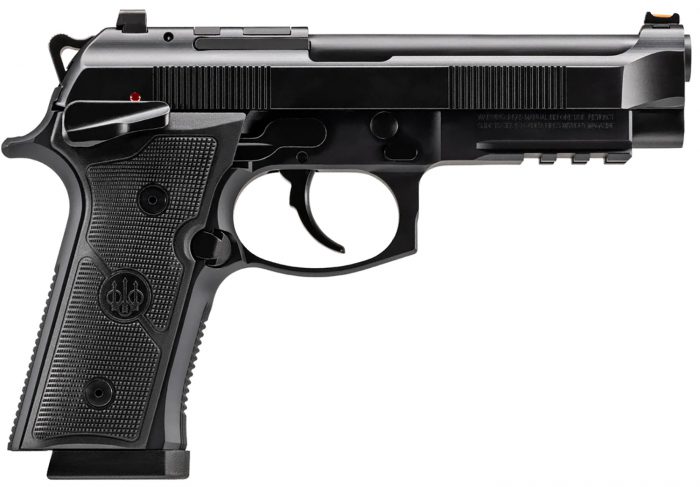 Beretta USA J92XFMSDA15 92GTS  9mm Luger 15+1 4.70" Black Inox Steel Barrel, Black Cerakote Optic Ready/Serrated Steel Slide + Aluminum Frame w/Beavertail & Picatinny Rail, Ambidextrous