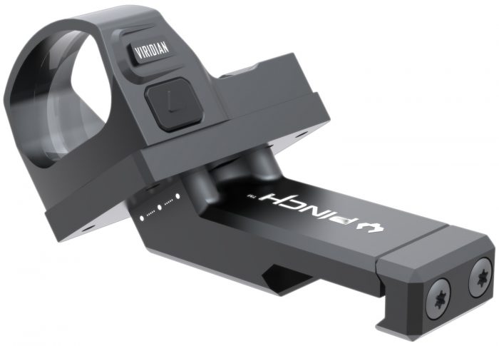Viridian 9820036 PINCH Adjustable 35 Degree Offset Mount with Shield RMSc Adapter  Black Anodized