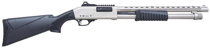 Citadel FRMN1220SYN Mariner  12 Gauge Pump 3" 4+1 18.50" Black Full Heat Shield Barrel, Black Picatinny Rail Steel Receiver, Fixed Black Synthetic Stock