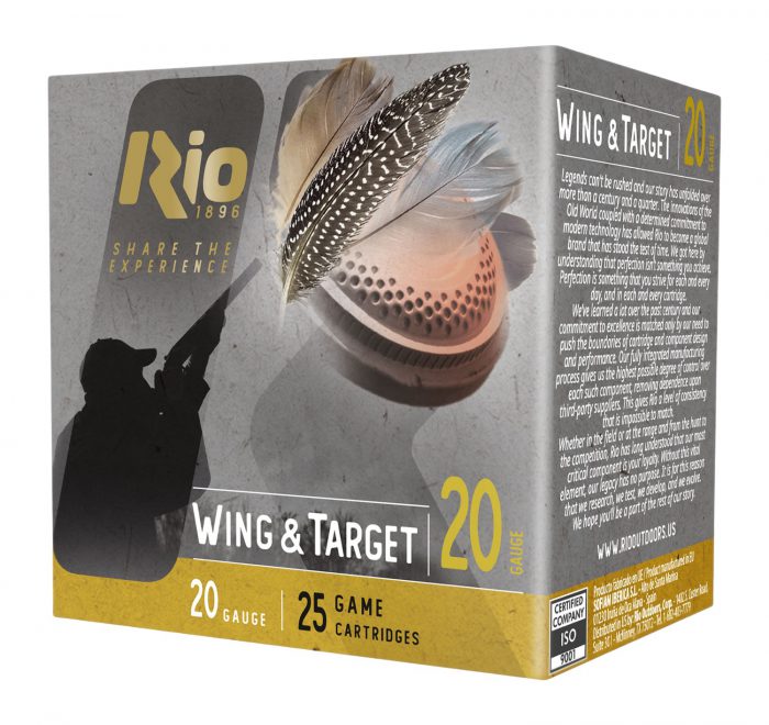 Rio Ammunition WT2075 Wing & Target  20Gauge 2.75" 7/8oz 7.5Shot 25 Per Box/10 Case