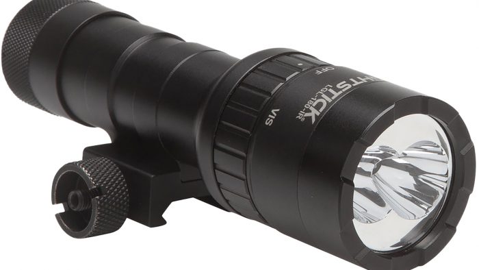 Nightstick LGL180IR Dual-Beam Long Gun Light Kit with IR Illuminator  Black Anodized Hardcoat 1100 Lumens White LED 940 nM Infrared