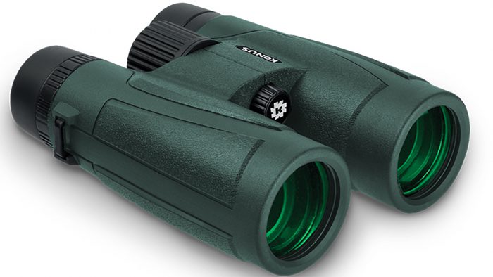 Konus 2273 Regent-HD  10x42 W.A. BaK-4 Roof Prism Center Focus Black Rubber Armor