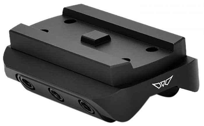 Warne 6111M Mini Red Dot Mount Shotgun Rib Black Anodized Aluminum Fits Holosun/Sig Romeo5/Vortex Crossfire/Aimpoint Micro H1-H2/ Aimpoint T1-T2
