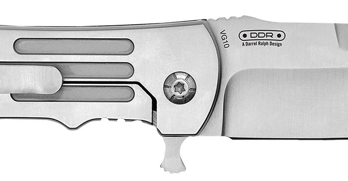 Camillus 19643 Dominator II 3" Folding Drop Point Plain Titanium Bonded 420 Stainless Steel Blade, Silver Carbon Fiber/SS Handle