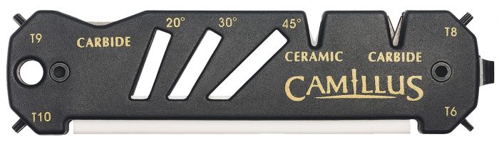 Camillus 19224 Glide Sharpener Carbide/Ceramic Sharpener Black