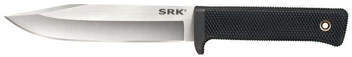 Cold Steel CS38CKE SRK  6" Fixed Clip Point Plain 3-V Steel Blade, 4.75" Black Textured Kray-Ex Handle