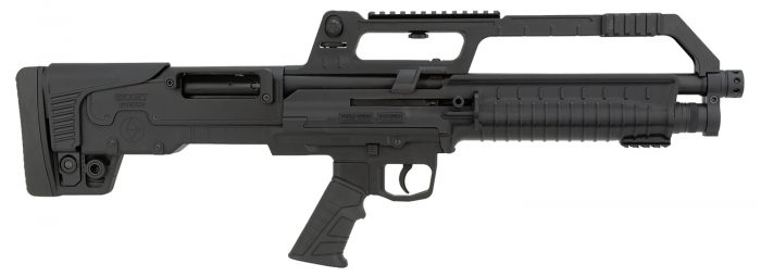 Escort HEBA20180001 BullTac SA 20 Gauge Semi-Auto 3" 5+1 18" Black Stainless Steel Barrel, Black Aluminum/Polymer Receiver w/Picatinny Rail, Black Bullpup Synthetic Stock, Black Grip