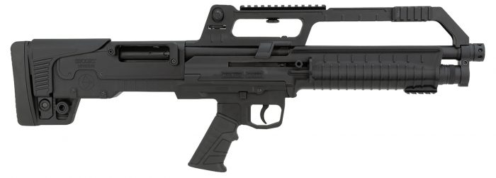 Escort HEBA41180001 BullTac SA 410 Gauge Semi-Auto 3" 5+1 18" Black Stainless Steel Barrel, Black Aluminum/Polymer Receiver w/Picatinny Rail, Black Bullpup Synthetic Stock, Black Grip