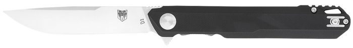 CobraTec Knives CTMONBLK Monarch  3.50" Folding Plain Satin D2 Steel Blade, 4.75" Black G10 Handle