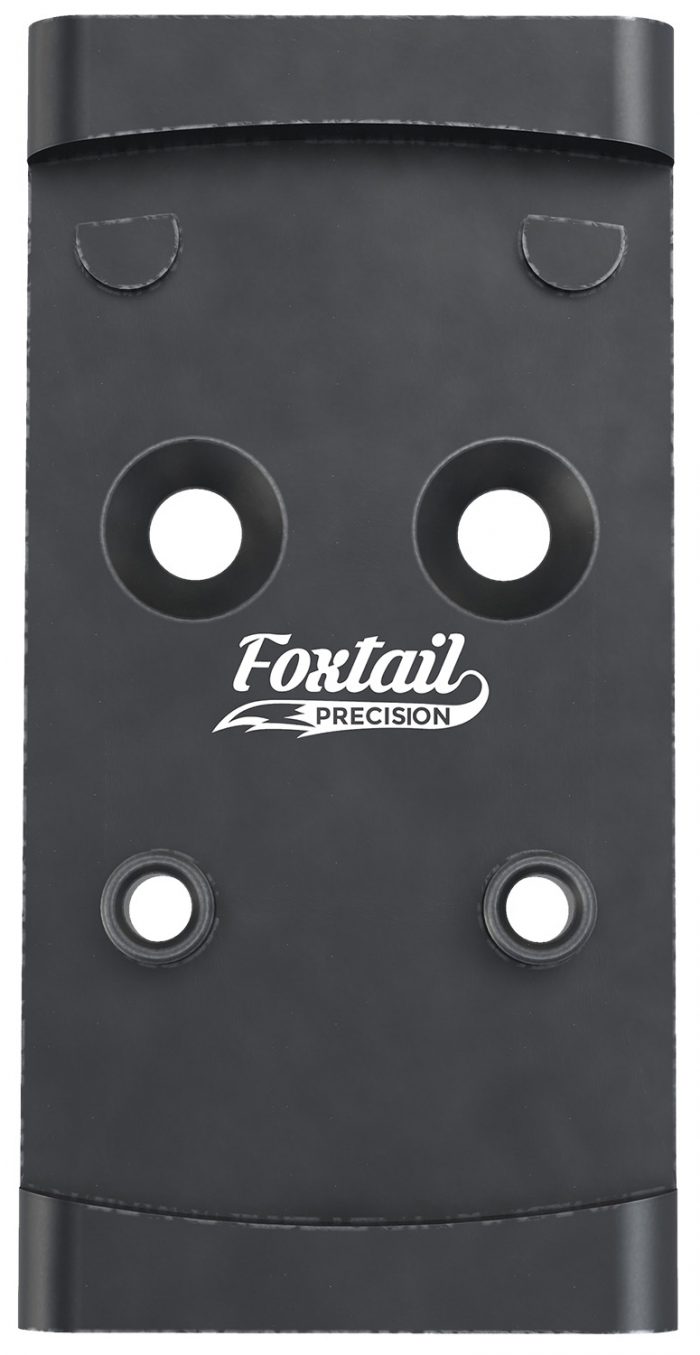 Foxtail Precision 100010 Adapter Plate  Black Anodized Aluminum, Compatible w/Glock MOS, Holosun 407K/507K/EPS Carry Pattern Footprint Mount