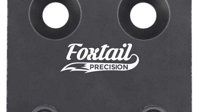 Foxtail Precision 100010 Adapter Plate  Black Anodized Aluminum, Compatible w/Glock MOS, Holosun 407K/507K/EPS Carry Pattern Footprint Mount