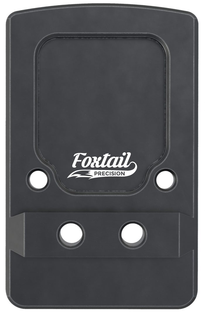 Foxtail Precision 100013 Rear Sight Dovetail Optic Adapter Plate for non MOS Glock  Black Anodized Glock Non MOS
