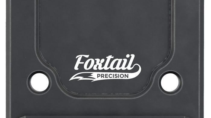 Foxtail Precision 100013 Rear Sight Dovetail Optic Adapter Plate for non MOS Glock  Black Anodized Glock Non MOS