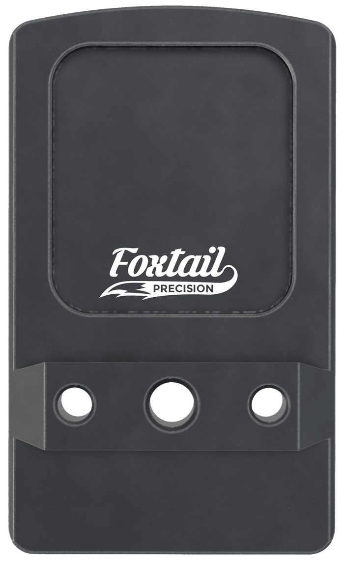 Foxtail Precision 100014 Rear Sight Dovetail Optic Adapter Plate for non MOS Glock  Black Anodized Glock Non MOS
