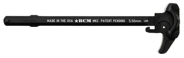 BCM GFHMK2LRG Asymmetric MK2 Charging Handle Compatible w/ Mil-Spec AR-15 Black 7075 T-6 Aluminum