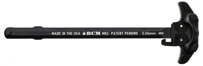 BCM GFHMK2LRGAMBI Ambidextrous MK2 Charging Handle Compatible w/ Mil-Spec AR-15 Black 7075 T-6 Aluminum