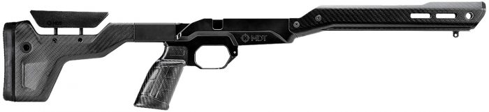Mdt Sporting Goods Inc 107835BCF HNT26 Chassis System Black Carbon Fiber Fits Howa 1500 SA/ Weatherby Vanguard Compatible w/ AICS Mags Short Action ARCA