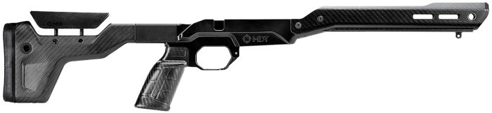 Mdt Sporting Goods Inc 107837BCF HNT26 Chassis System Black Carbon Fiber Fits Howa 1500 SA/ Weatherby Vanguard Compatible w/ AICS Mags Short Action Standard