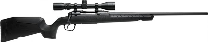 Savage Arms 32003 Axis XP Combo 243 Win 4+1 22" Matte Black Button Rifled Barrel, Matte Black Drilled & Tapped Carbon Steel Receiver, Fixed Sporter Black Synthetic Stock, Weaver 3-9x40mm, Right Hand