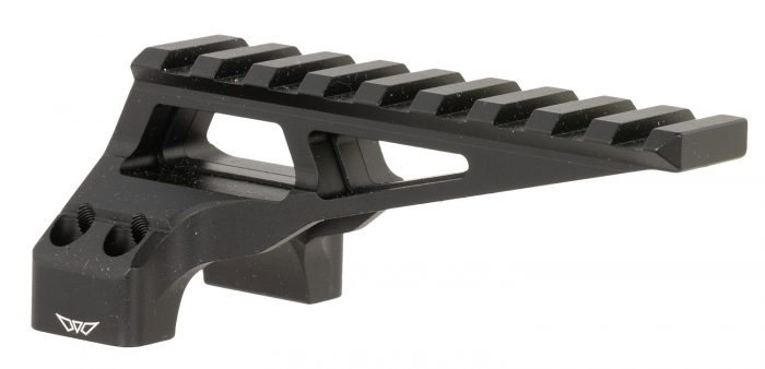 Warne 7859M DiviingBoard Mount  Black Aluminum 30mm Tube Picatinny Rail