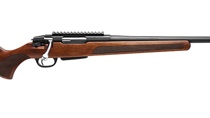 Stevens 19059 334 Bolt Action 270 Win 3+1 20" Matte Black Heavy Sporter Barrel, Matte Black Picatinny Rail Carbon Steel Receiver, Fixed Turkish Walnut Stock, Ambidextrous