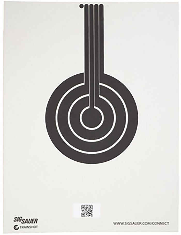 Sig Sauer SCT350 T300 Replacement Target Bullseye Hanging Black/White