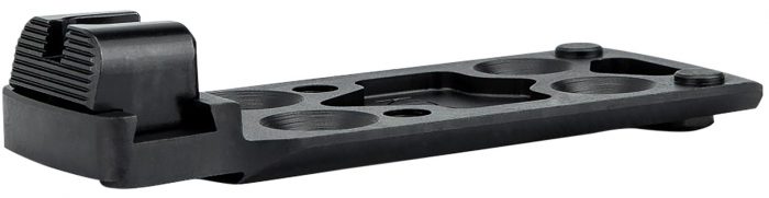 Kimber Mfg.,inc 4200423 KDS9C Dovetail Rear Sight Optic Plates Kit  Black/Blank Rear Sight