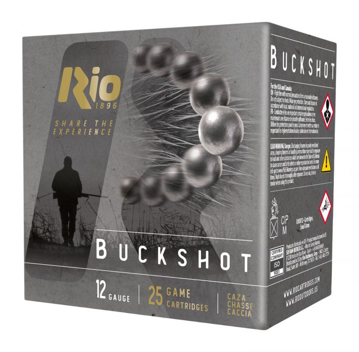 Rio Ammunition RB122725 Royal Buck  12Gauge 2.75" 4Buck Shot 25 Per Box/10 Case
