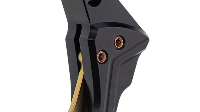 Tyrant CNC TDGTRIG5BLACKGOLD I.T.T.S Trigger/Shoe Black Glock Gen5