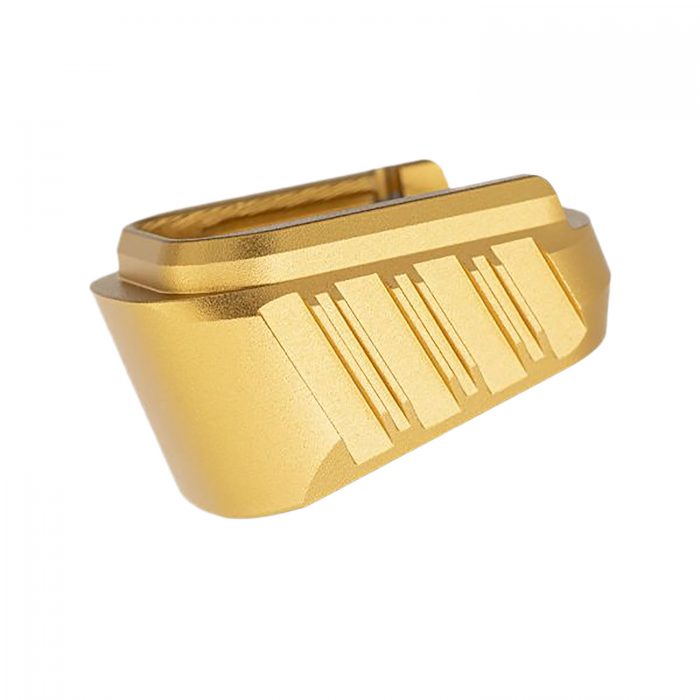Tyrant CNC TDHCATMAGEX3GOLD Hellcat Magazine Extension Fits Springfield Hellcat Pro Gold 7000 Series Aluminum