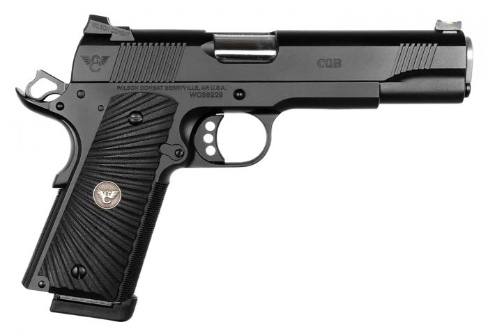 Wilson Combat CQBFS45 CQB  45 ACP 8+1 5" Full Size Carbon Steel Slide G10 Starburst Grip