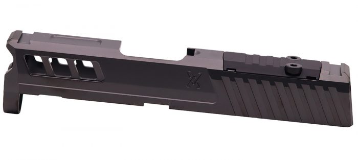 True Precision Inc TPSHCSBCRMS Axiom Optic Cut Slide Fits Springfield Hellcat Black DLC Anodized 416R Stainless Steel