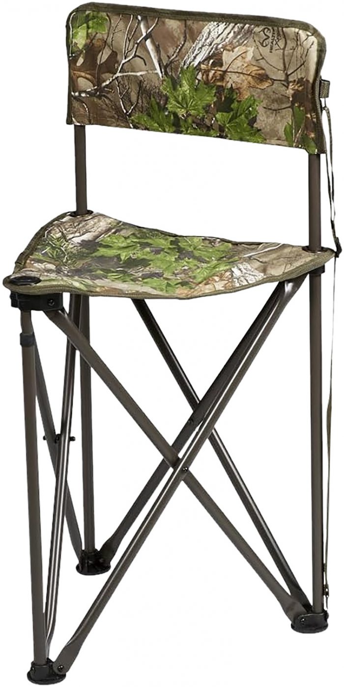 Hunters Specialties HS1001531 Tripod Camochair  Folding Mossy Oak Bottomland Steel/Polyester