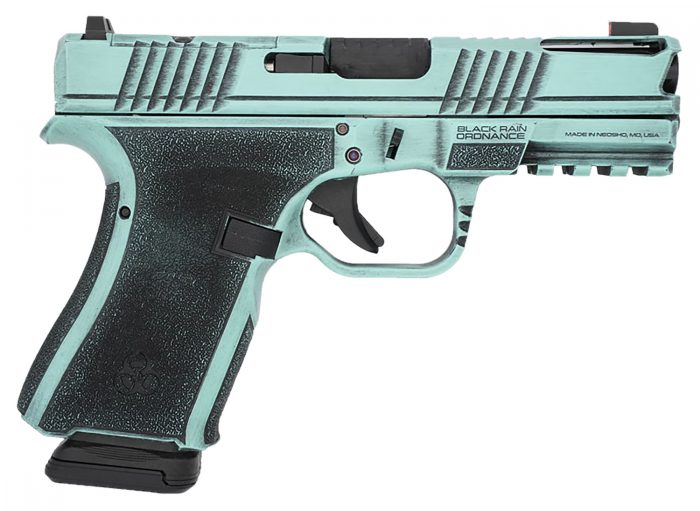 Black Rain Ordnance FLP9MMTBB   Compact Frame 9mm 15+1 4" Stainless Steel Slide