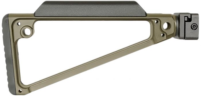 Midwest Industries MITRISFODG Triangle Side Folding Stock ODG 6061 Aluminum