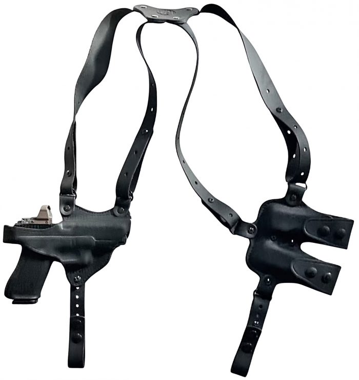 1791 Gunleather NSS2.1SBLHR  Optic Ready Shoulder Horizontal Black Fits Glock 17 Right Hand