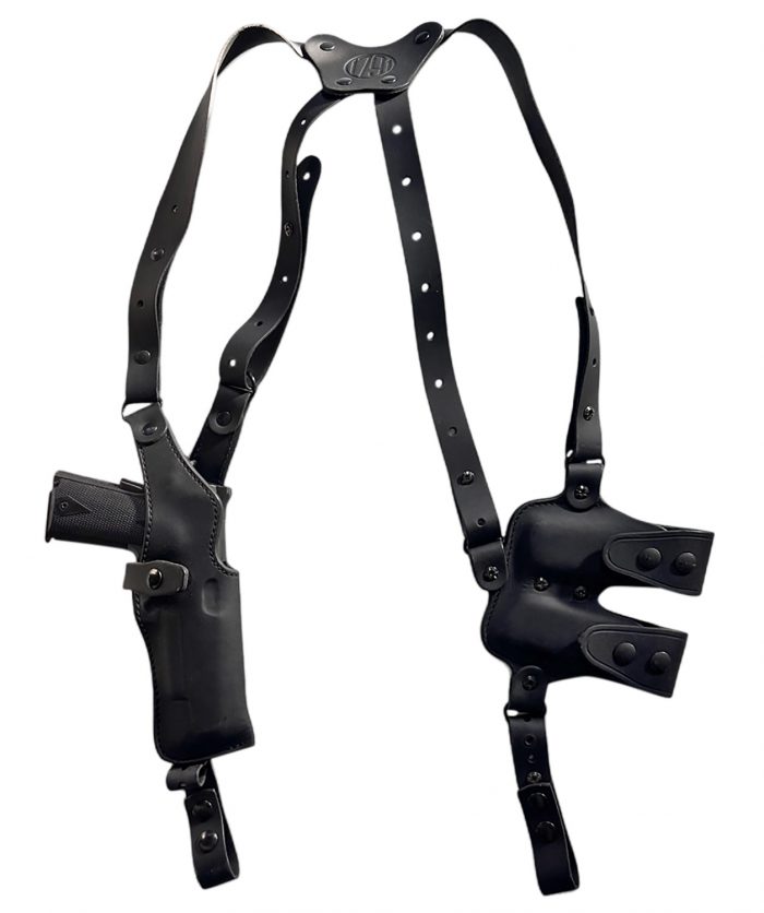 1791 Gunleather NSS2.1SBLVR  Optic Ready Shoulder Vertical Black Fits Glock 17 Right Hand