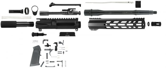 TacFire SSPK556LPK10 Pistol Kit  5.56x45mm NATO AR-Pistol Platform Black Steel
