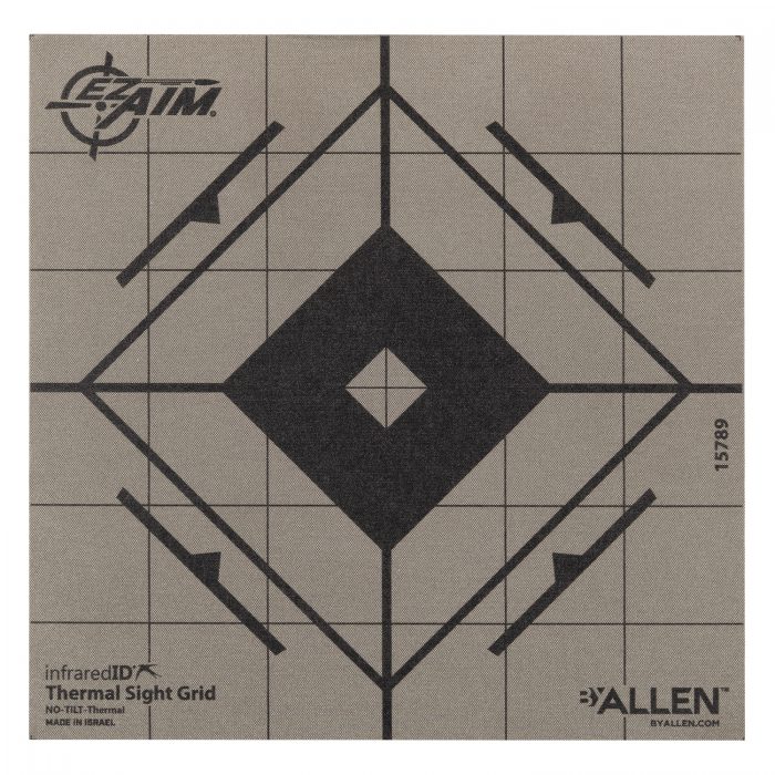 Allen 15789 Thermal Target  Sight-In Grid Hanging Paper 6" x 6" Black/Gray