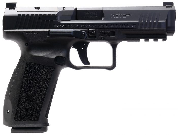 Canik HG6826N Mete SFT  9mm Luger 10+1 4.46" Black Nitride Steel Barrel, Black Cerakote Optic Ready/Serrated Steel Slide, Black Polymer Frame w/Picatinny Rail, Interchangeable Backstrap Grip