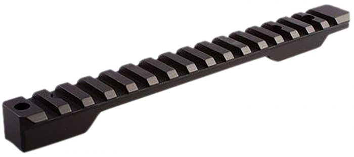 Talley PL0258763 Picatinny Rail  Black Hardcoat Anodized Aluminum Fierce Edge/Fury Long Action 0 MOA