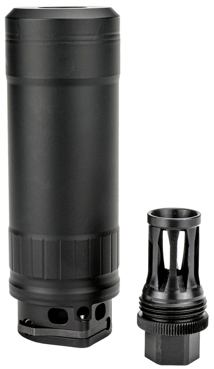Kgm Suppressors RS-R556A1-QD-BLK R556A1  6mm/5.56 NATO Black Nickel Alloy/Stainless Steel 1/2"x28